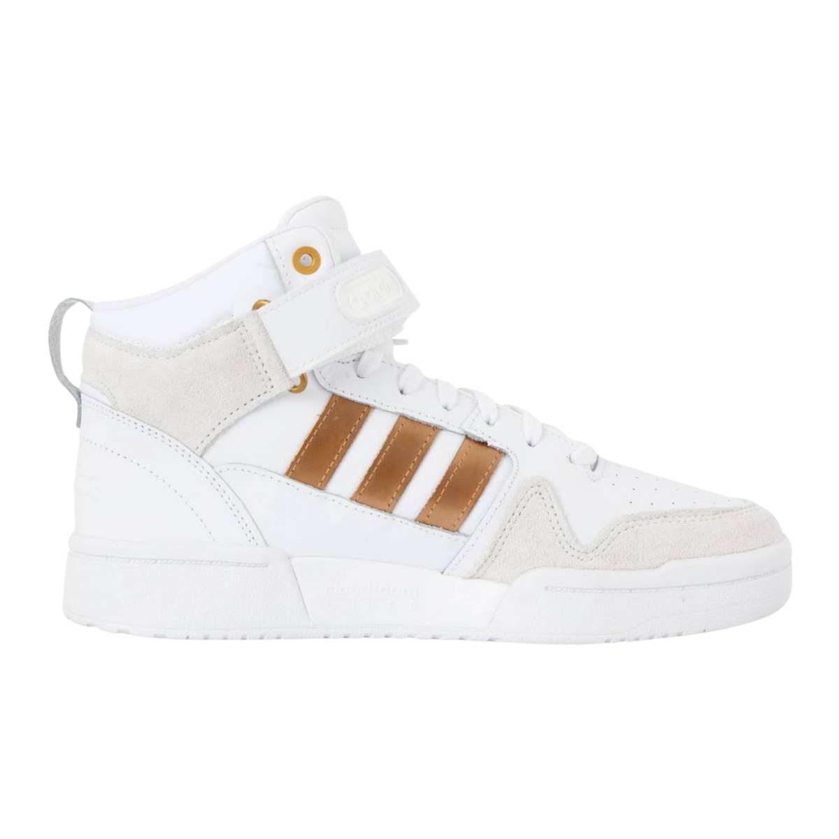 Tenis Adidas Postmove Mid Uni sex- HO6137 Blanco/Dorado