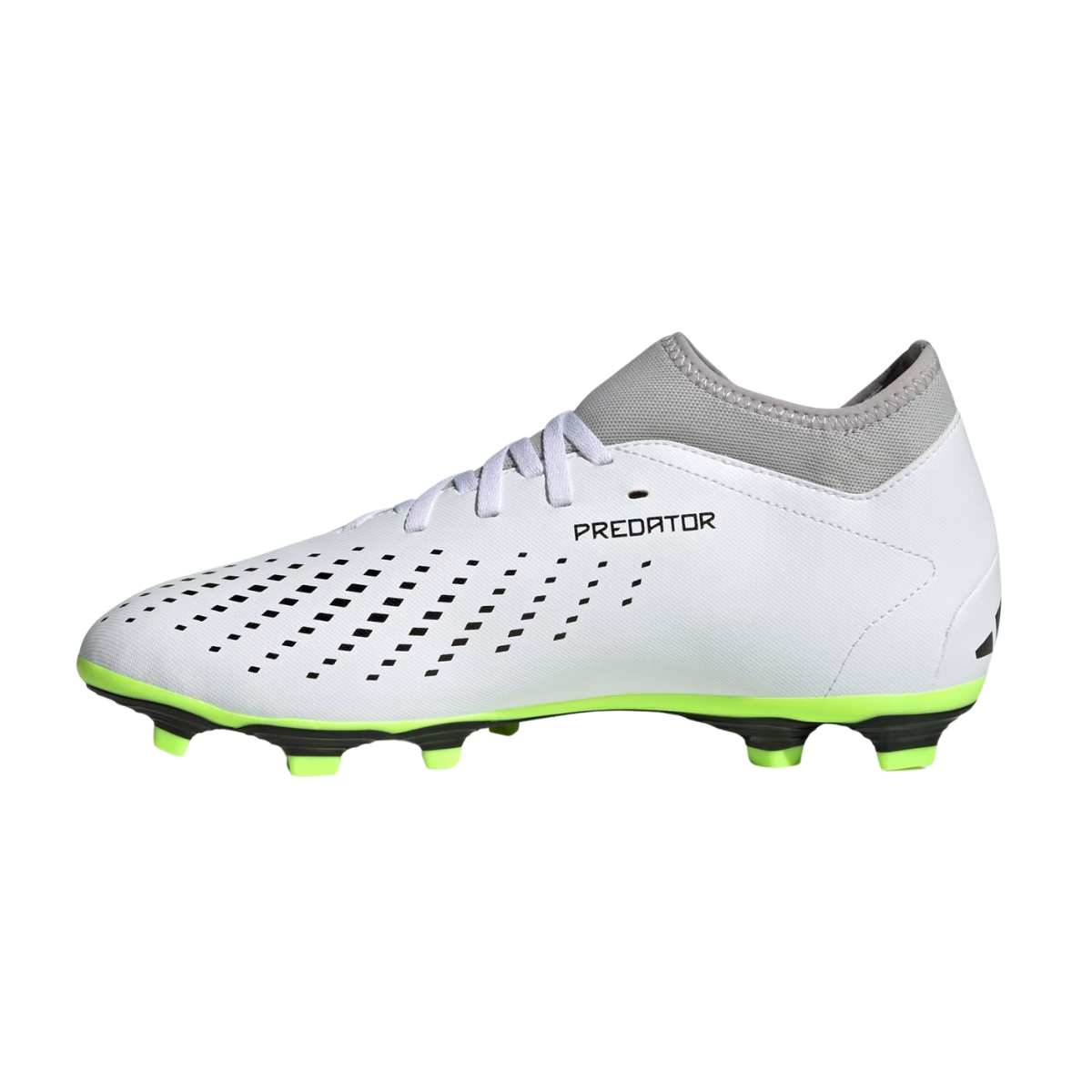 Tenis Adidas Predator Accuracy.4 S FxG Para Futbol - GZ0016 Blanco/Negro/Verde