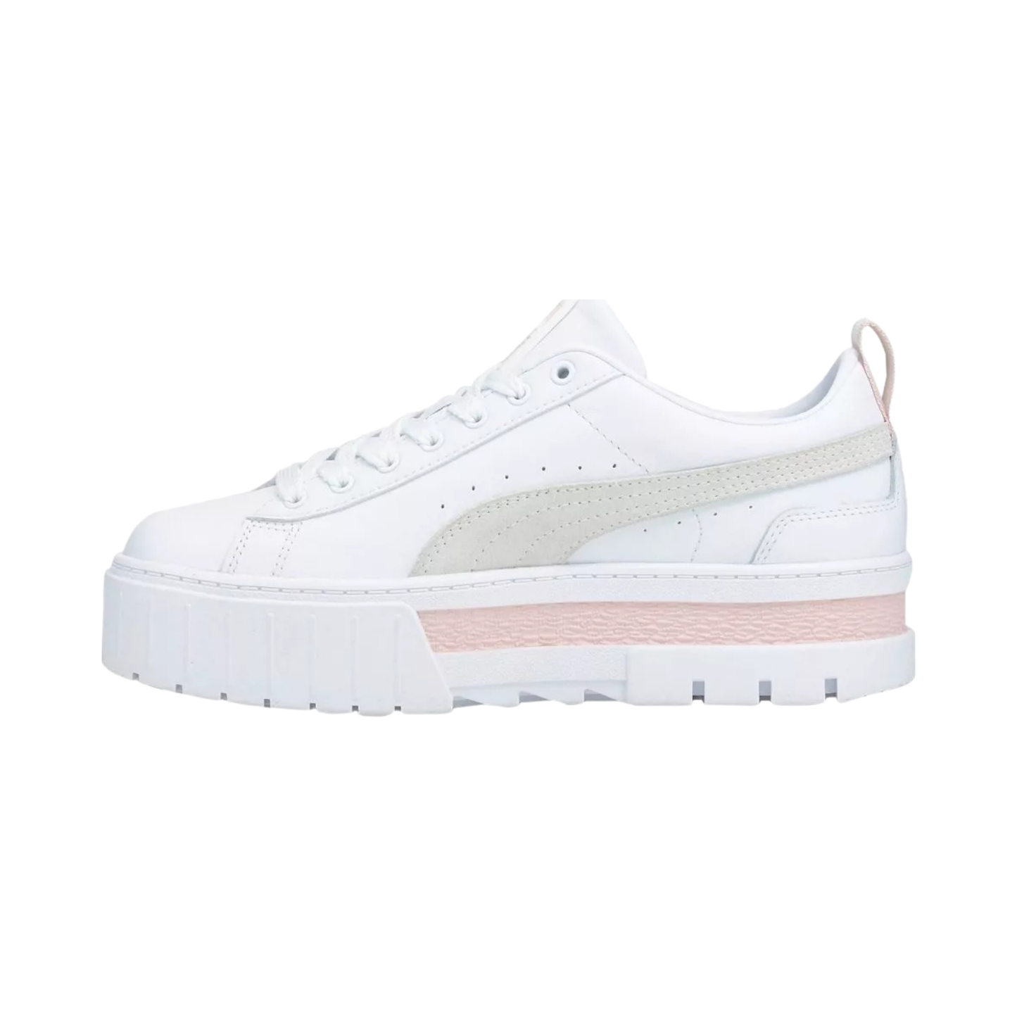 Tenis Puma Mayze Lth Casuales Mujer - 38198308 Blanco Plataforma Chunky