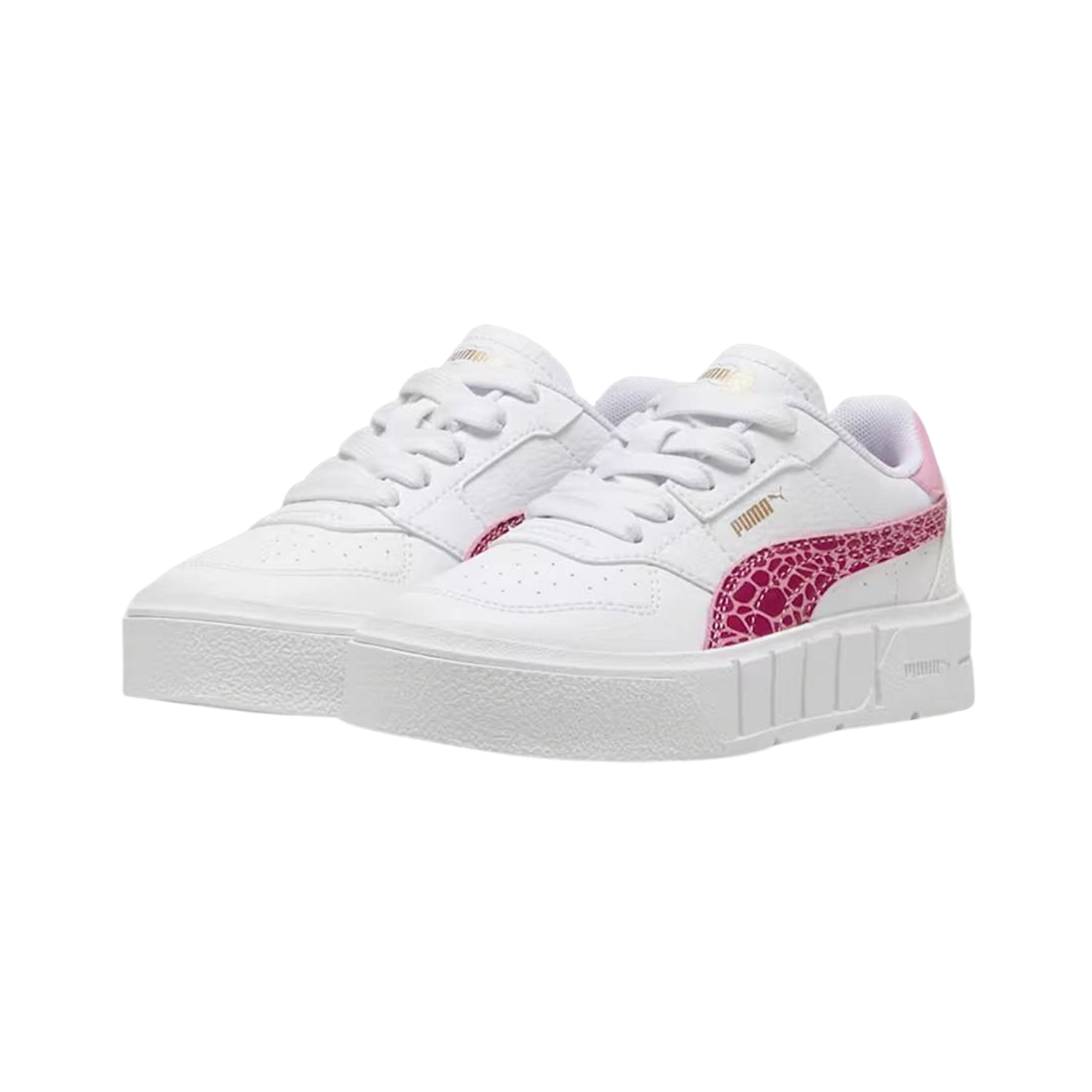 Tenis Puma Cali Court Animal Print Mujer - 39556103 Blanco / Rosa
