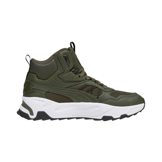 Tenis Puma Trinity Mid Hybrid Hombre - 39232702 Verde Sneakers Bota Streetwear Urbanos