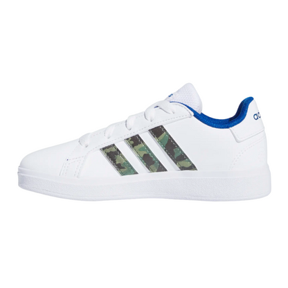 Tenis Adidas Grand Court 2.0 K Unisex- GV6796 Blanco/Militar