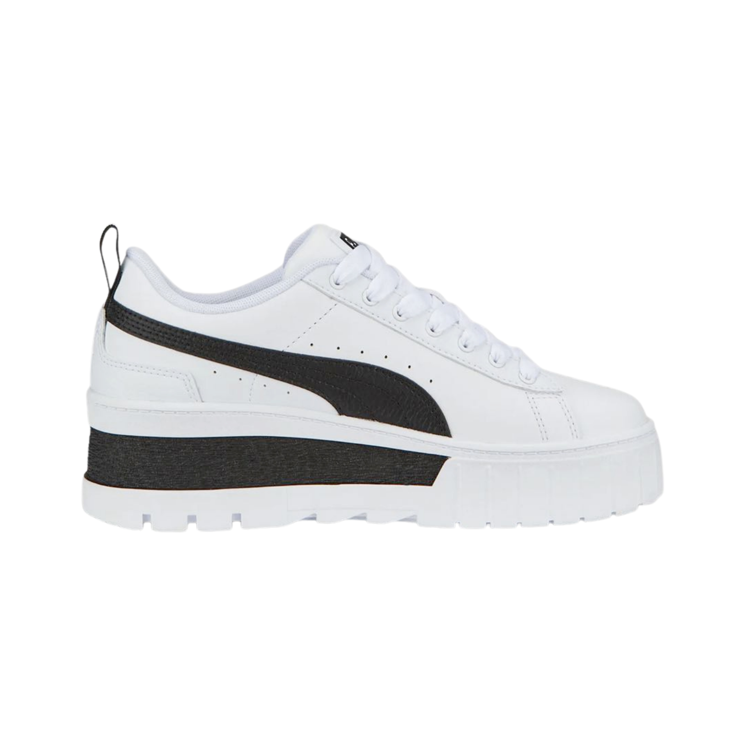 Tenis Puma Mayze Wedge Chunky Mujer - 38627301 Blanco / Negro Plataforma Urbanos