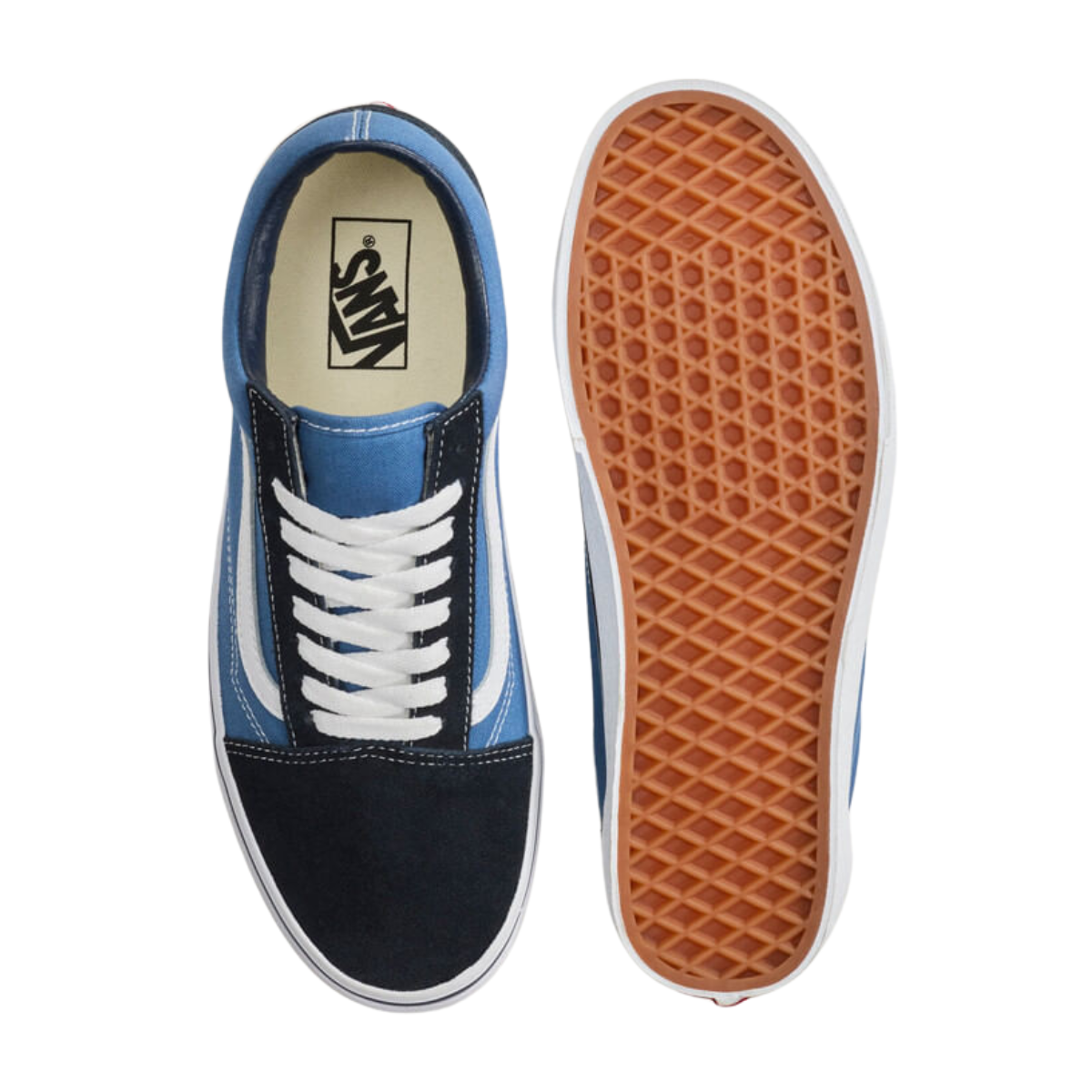Tenis Vans Authentic Old Skool Unisex -VN000D3HNVY Azul/ Bco