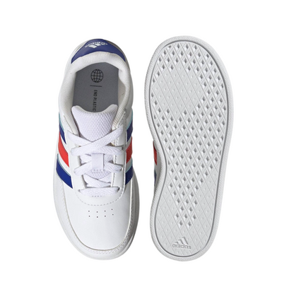 Tenis Adidas Breaknet 2.0 K Unisex - HP8957 Blanco/Azul/Rojo