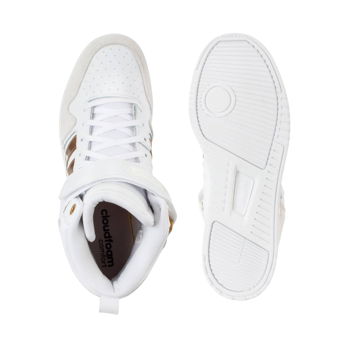 Tenis Adidas Postmove Mid Uni sex- HO6137 Blanco/Dorado
