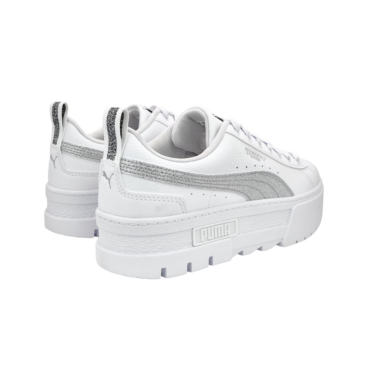 Tenis Puma Mayze Glitter Chunky Mujer - 38621601 Blancos Cómodos Plataforma