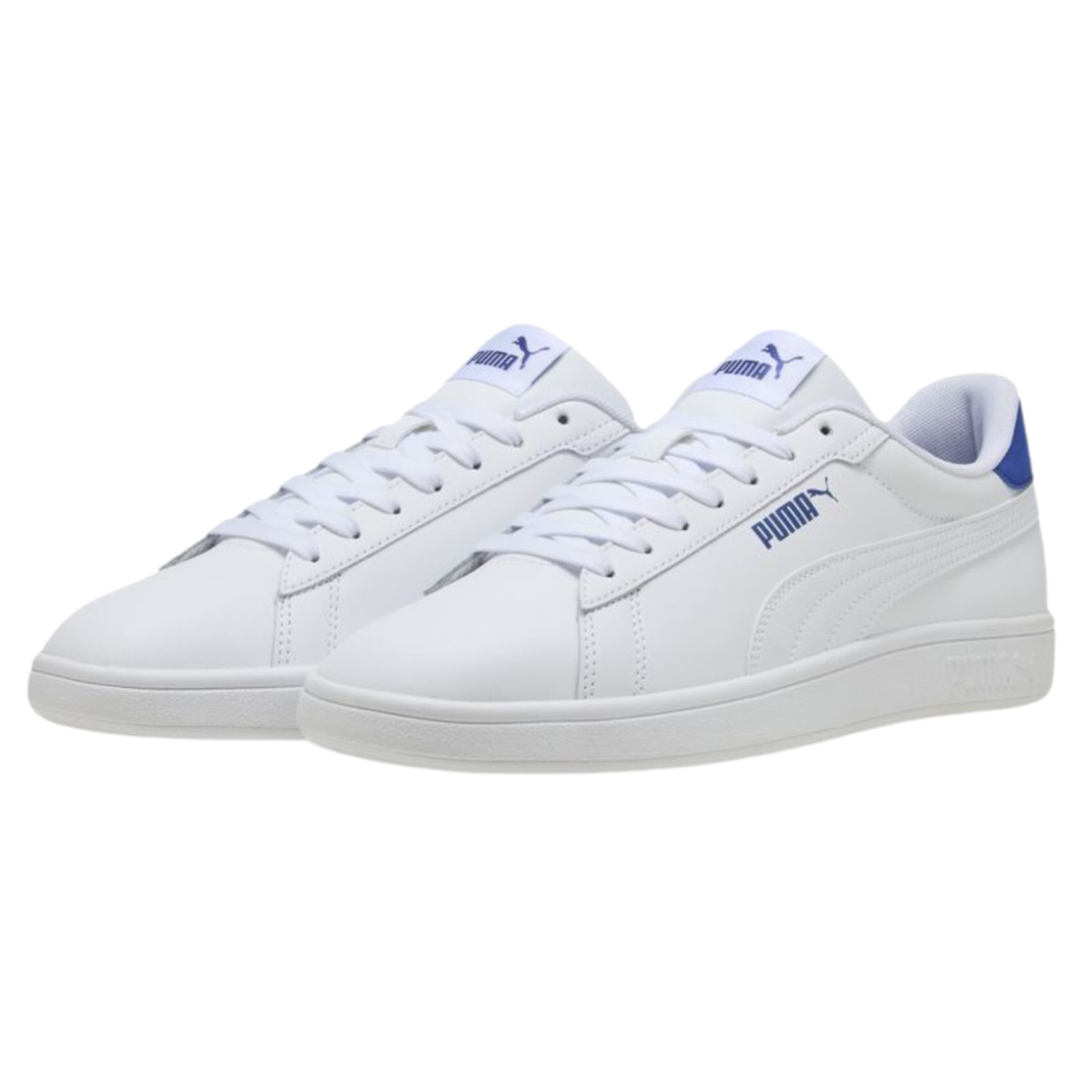 Tenis Puma Smash 3.0 L Moda Urbana Casual Unisex - 39098724 Blancos/Azul