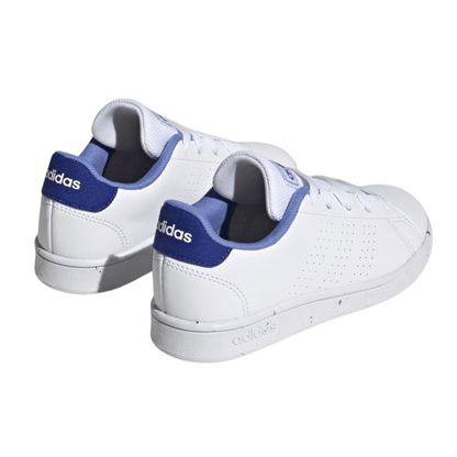 Tenis Adidas Advantage K Unisex- HO6160 Blanco/Azul