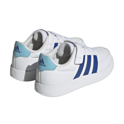 Tenis Adidas Breaknet 2.0 EL K Infantil- IG9810 Blanco/Azul