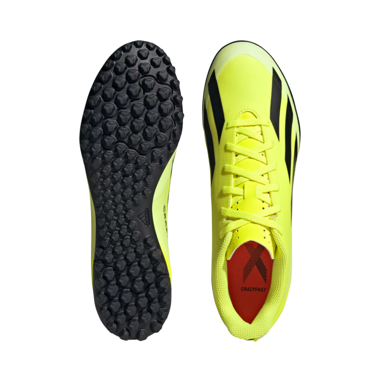 Tenis Adidas Xcrazyfast Club TF Para Futbol - IF0723 Amarillo Fosforescente