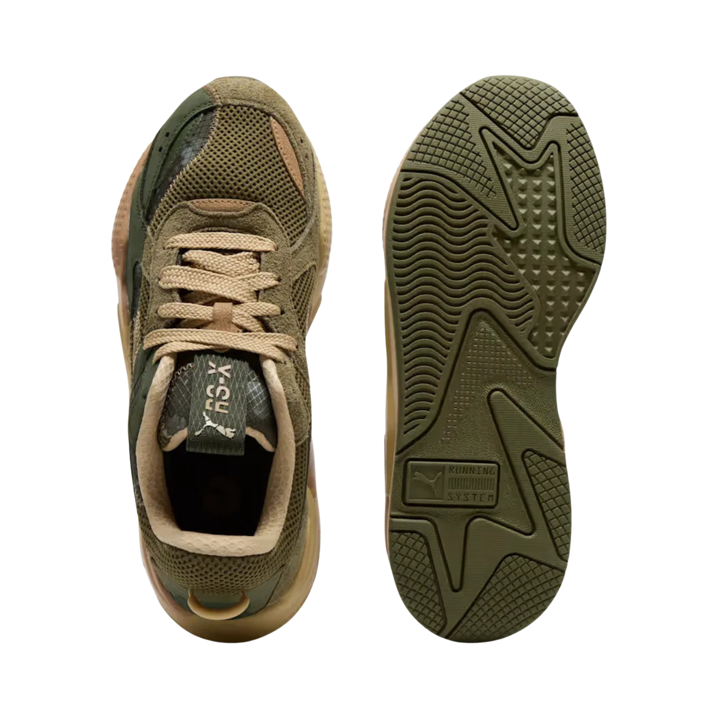 Tenis Puma Rs X Rain Map Hombre - 40209401 Verdes Casuales