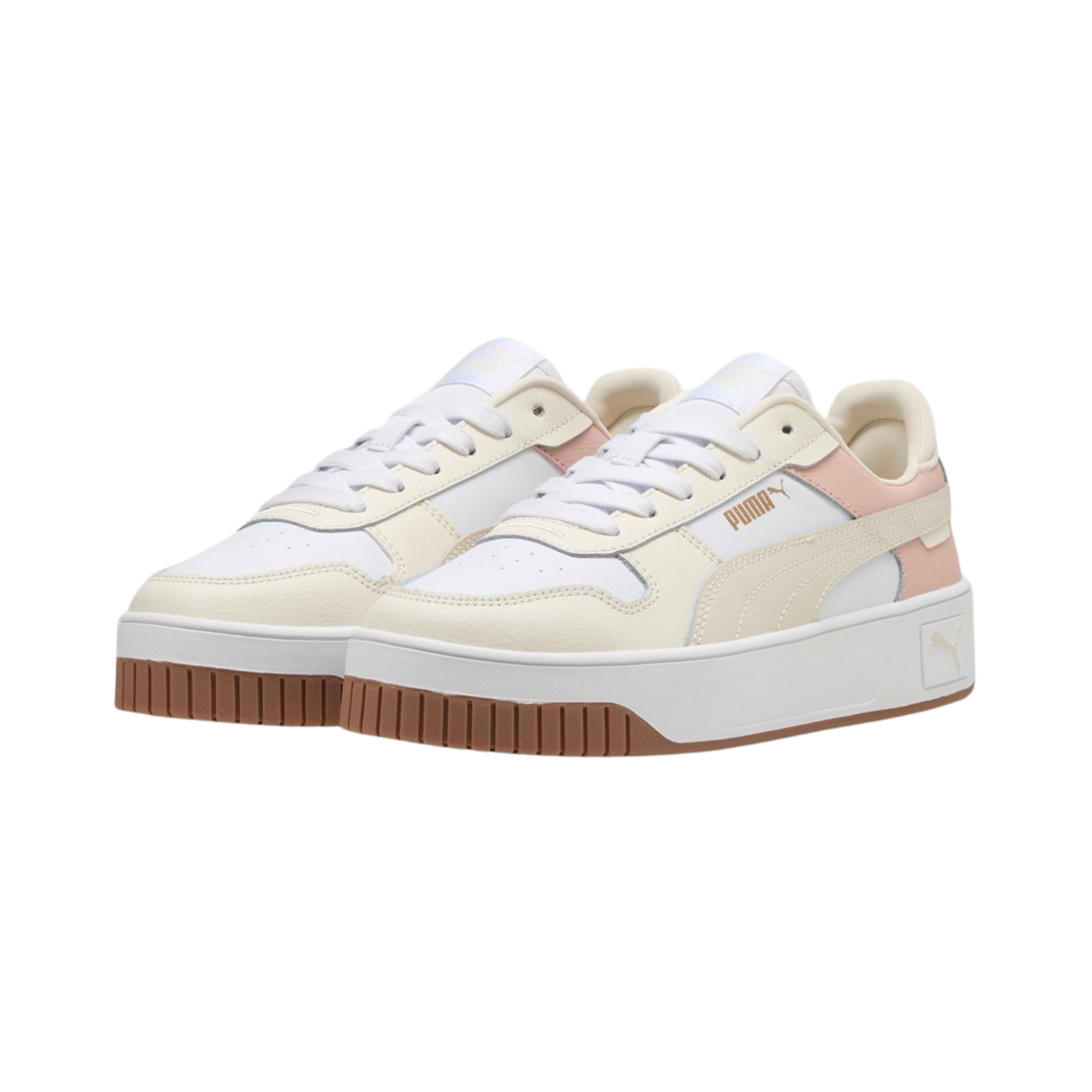 Tenis Puma Carina Street Urbanos Mujer - 38939042 Blanco / Beige Chunky  Plataforma