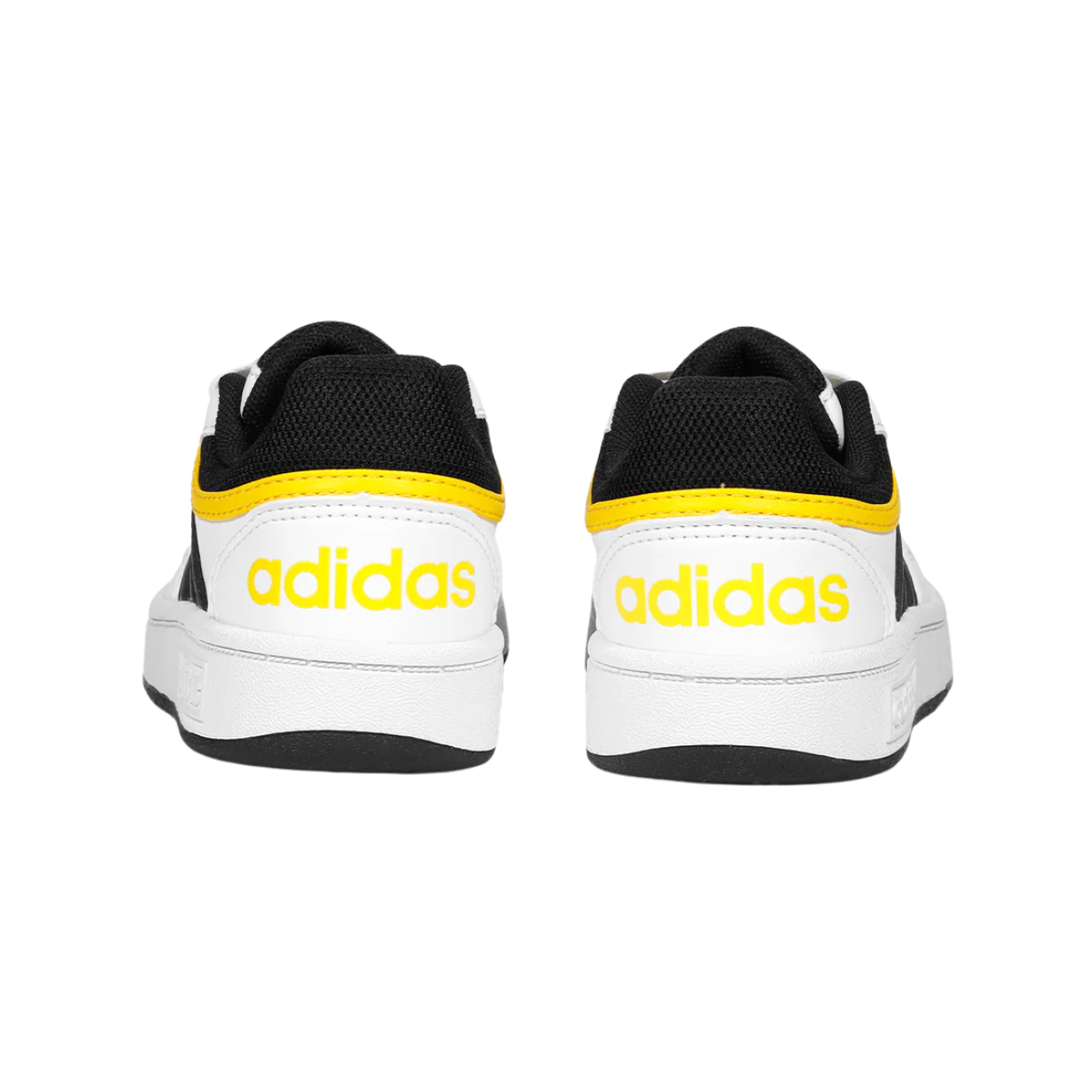 Tenis Adidas Hoops 3.0 K Unisex- IF2726  Blanco/Negro/Amarillo