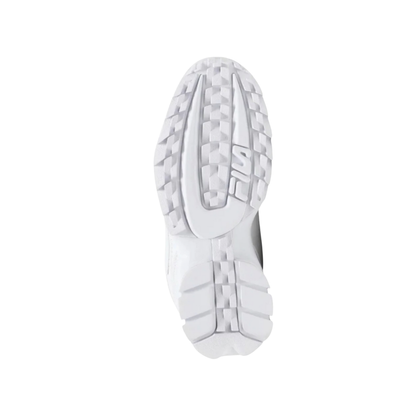 Tenis Fila Disruptor Ii Premium Mujer - 5vf80170100 Blancos Plataforma Chuncky Moda Urbana