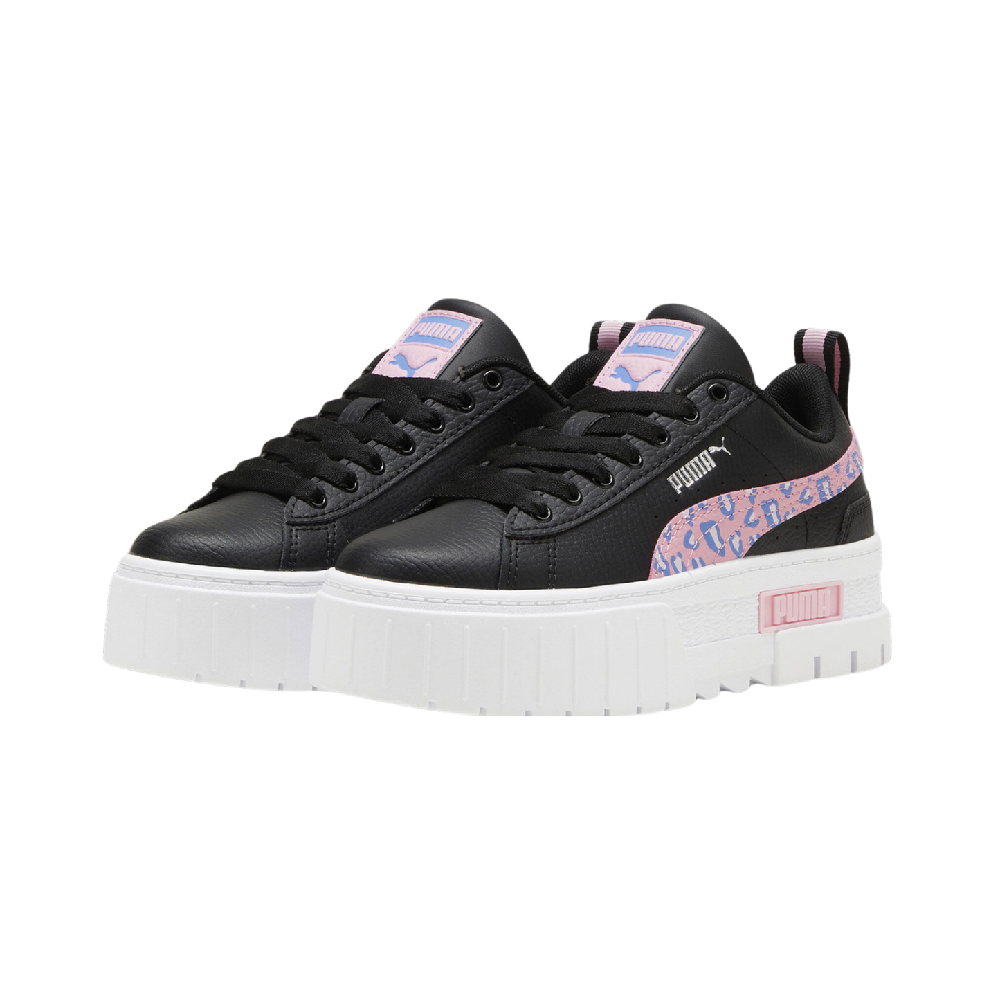 Tenis Puma Mayze Wild Chunky Mujer - 38569610 Negro / Rosa Animal Print Plataforma