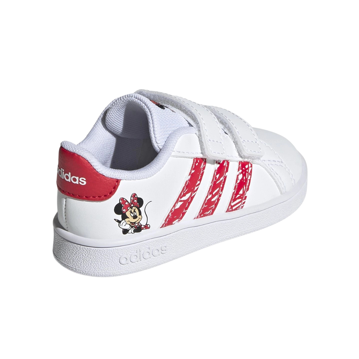 Tenis Grand Court MM CF Infantil- GY8011 Blanco/Rojo