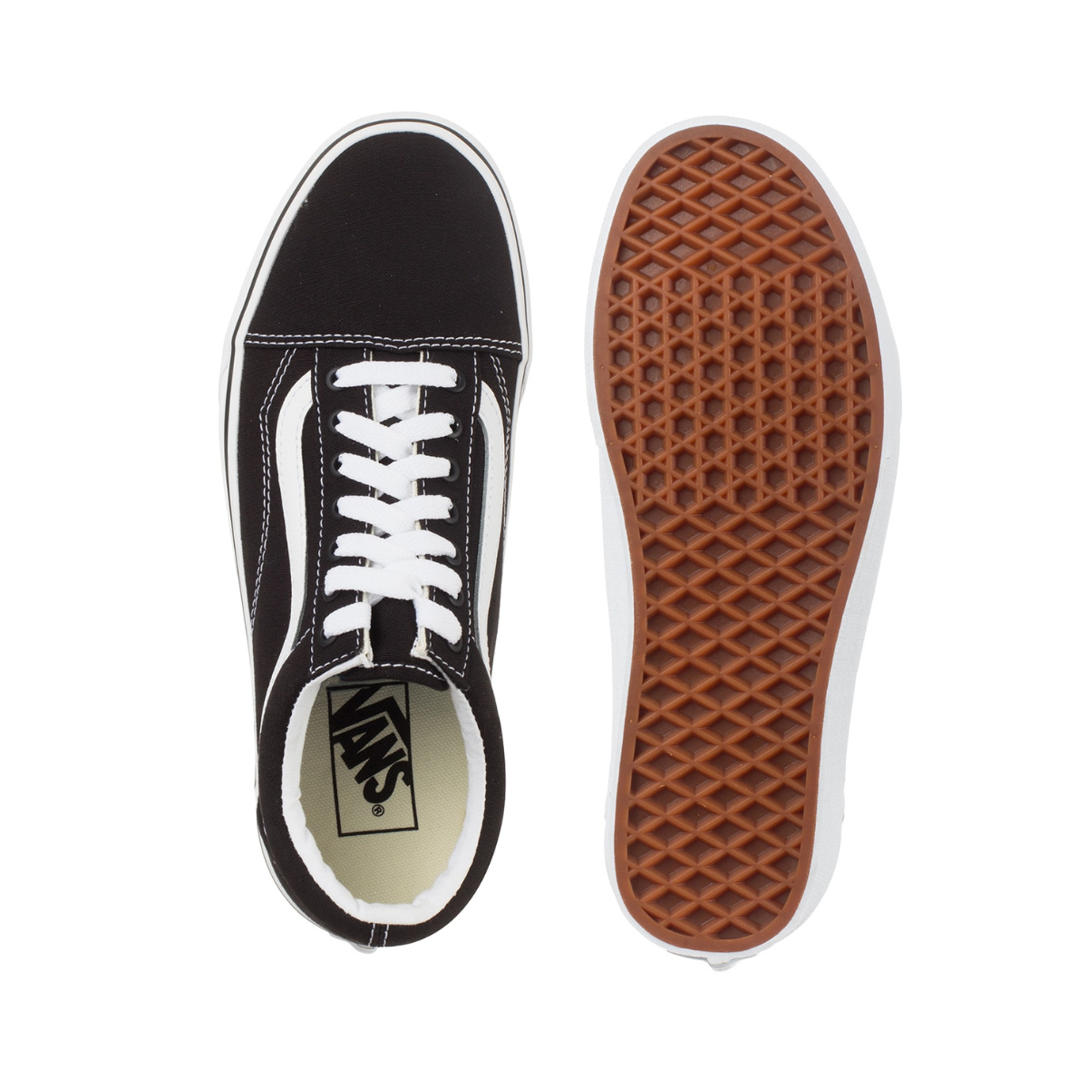 tenis Vans Old Skool VN000ZDF1WX- Negro/Blanco