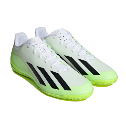 Tenis Adidas X Crazyfast .4 IN Para Futbol IE1586 - Blanco/Verde