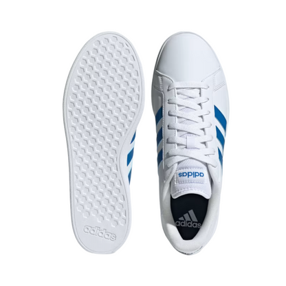 Tenis Adidas Grand Court TD Unisex - ID3022  Blanco/Azul