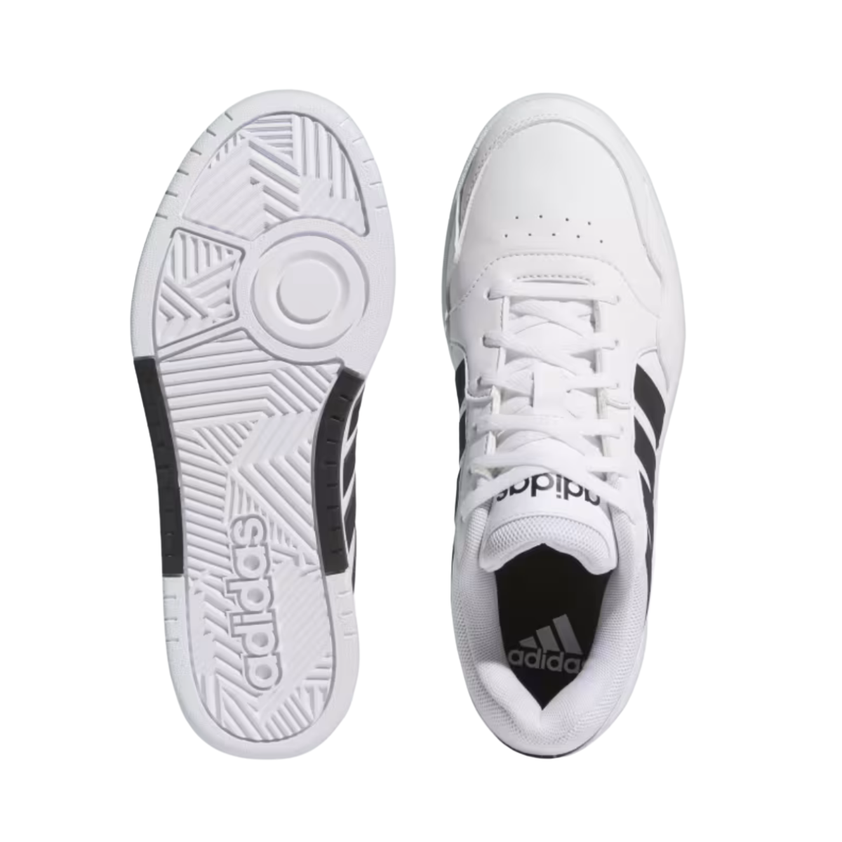 Tenis Adidas Hoops 3.0 Bold Unisex - IG6115 Blanco/Negro