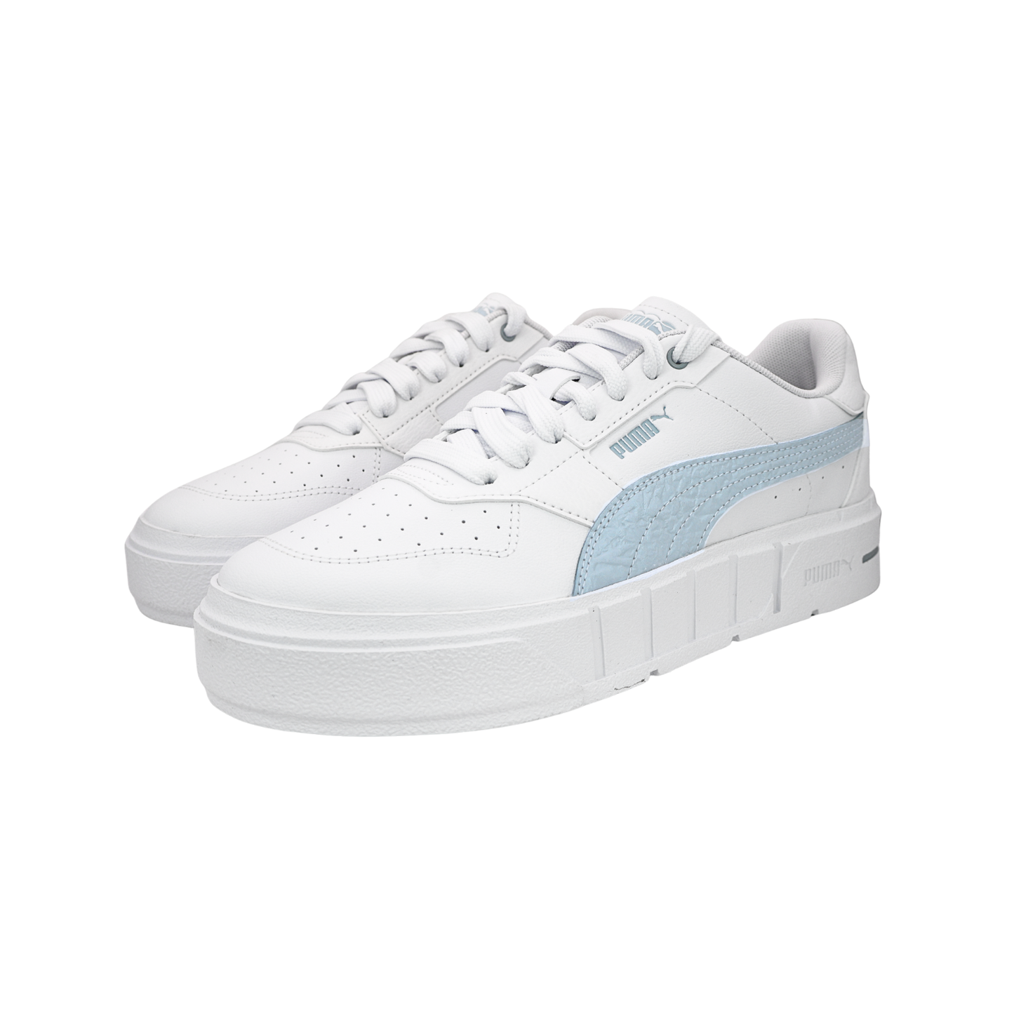 Tenis Puma Cali Court Casuales Mujer - 39871902 Blanco / Azul Plataforma