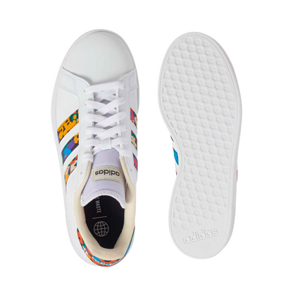 Tenis Adidas Grand Court Base 2.0 Unisex - GY2490 Blanco/Multicolor