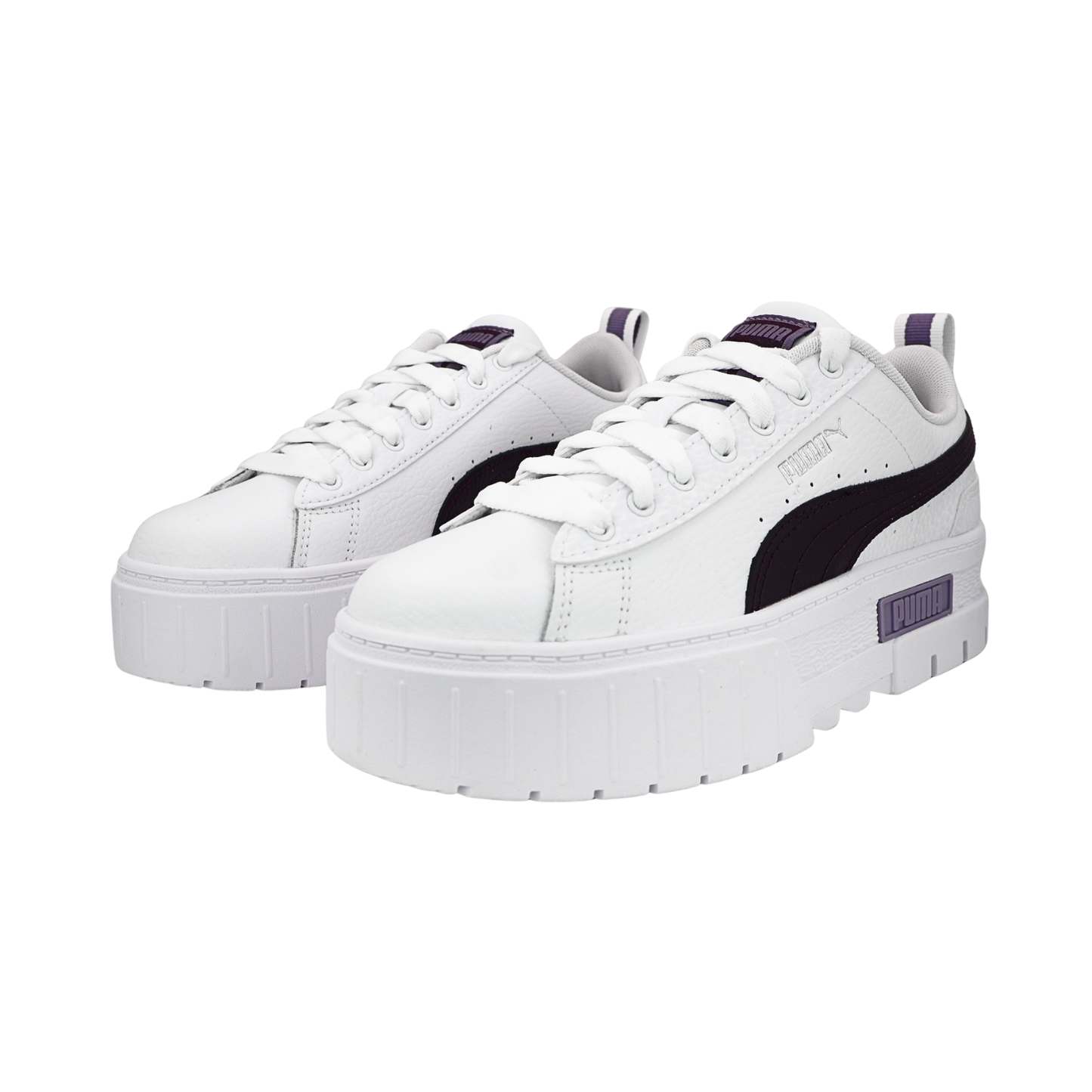 Tenis Puma Mayze Lth Casuales Mujer - 38452729 Blancos Plataforma Chunky