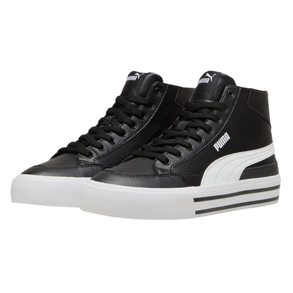 Tenis Puma Court Classic Vulc Mid Unisex - 39748201 Negros