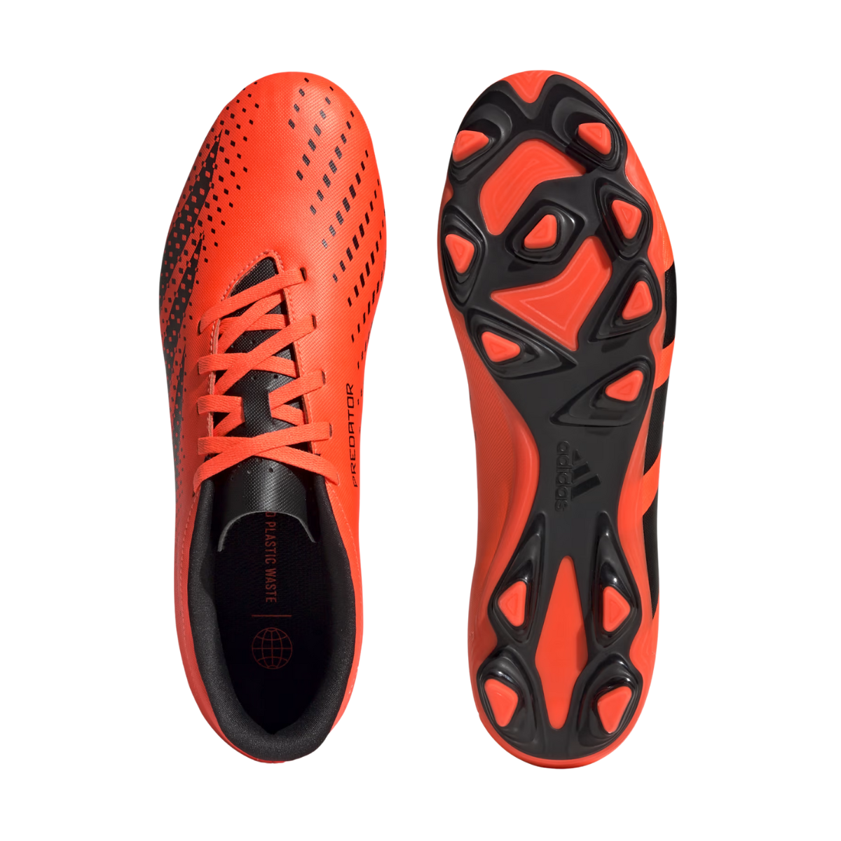 Tenis Adidas Predator Accuracy.4 FxG Para Futbol - GW4603 Naranja/Negro