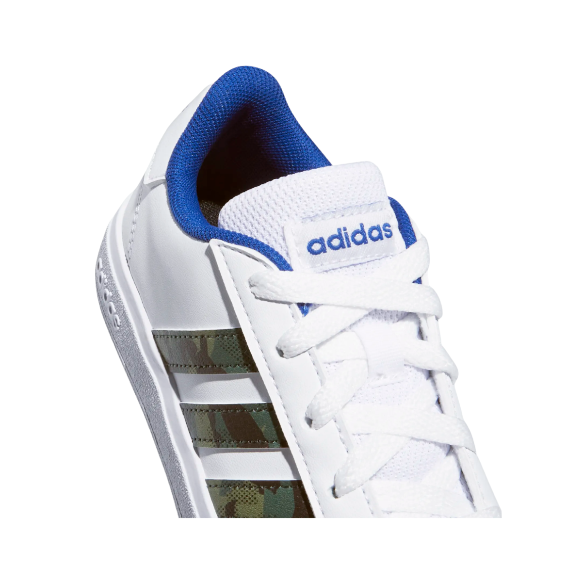 Tenis Adidas Grand Court 2.0 K Unisex- GV6796 Blanco/Militar