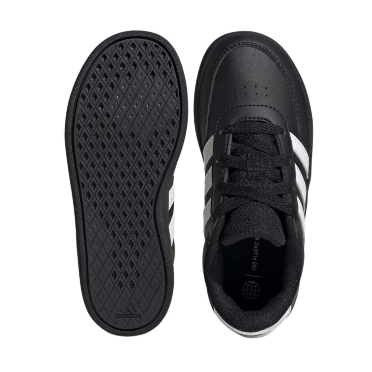 Tenis Adidas Breaknet 2.0 K Unisex - HP8961 Negro/Blanco