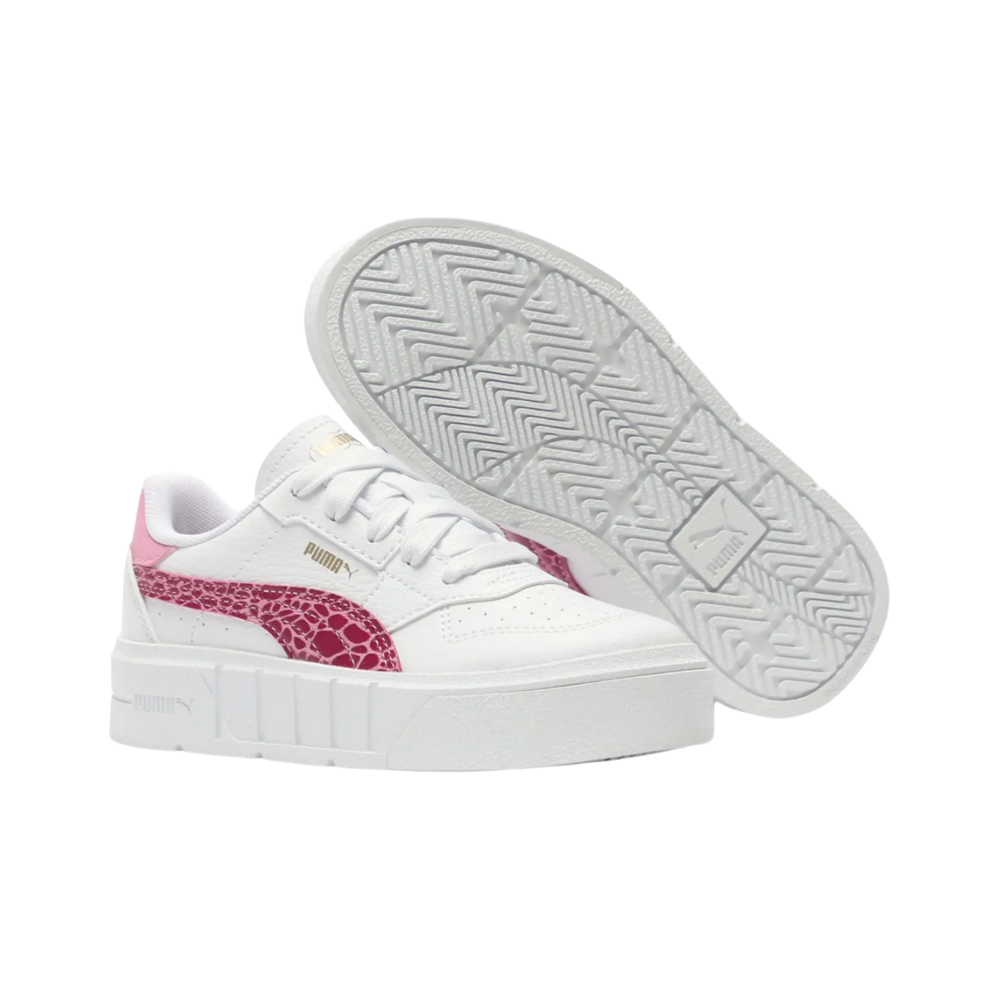 Tenis Puma Cali Court Animal Print Mujer - 39556103 Blanco / Rosa