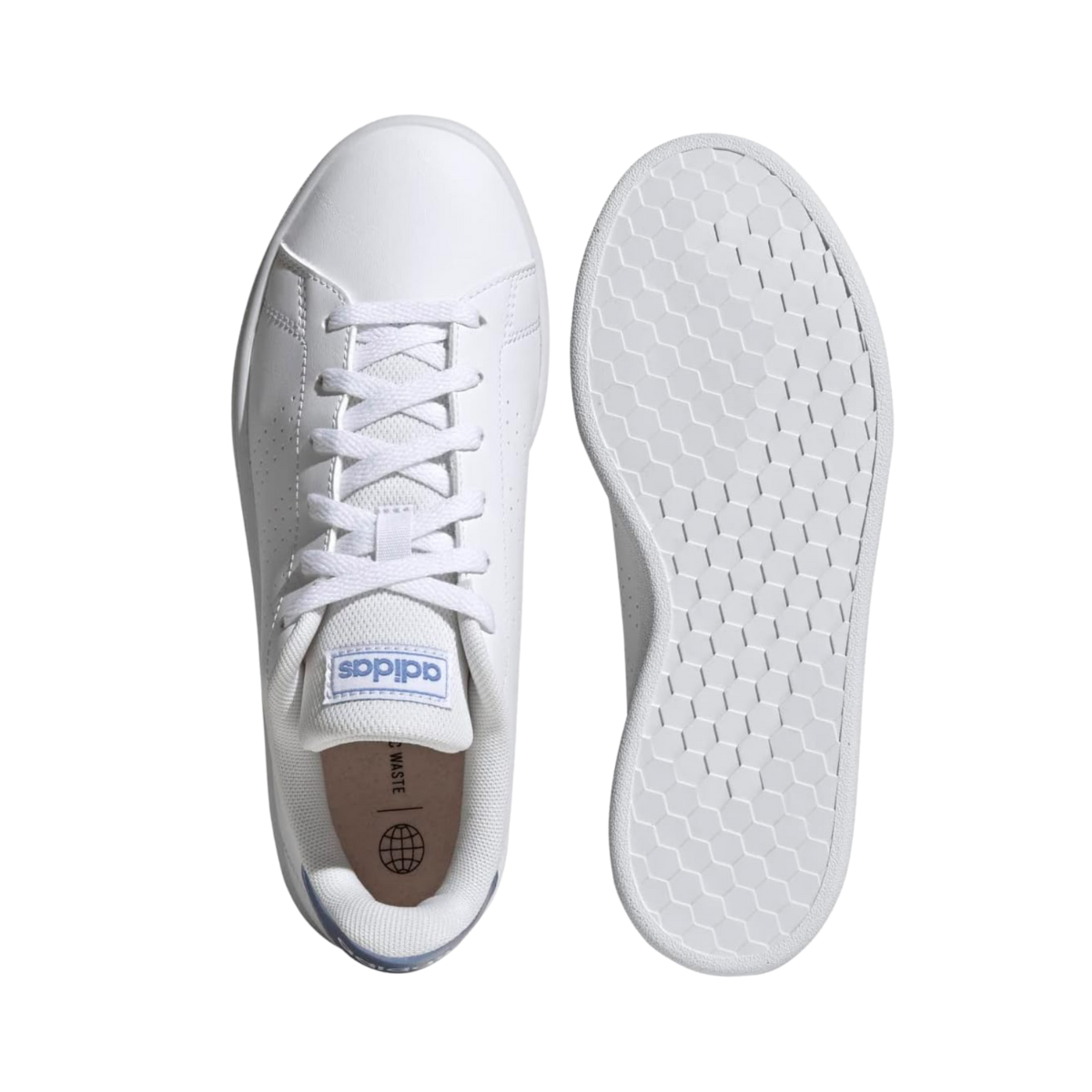 Tenis Adidas Advantage Base Unisex- HP9388 Blanco/Azul
