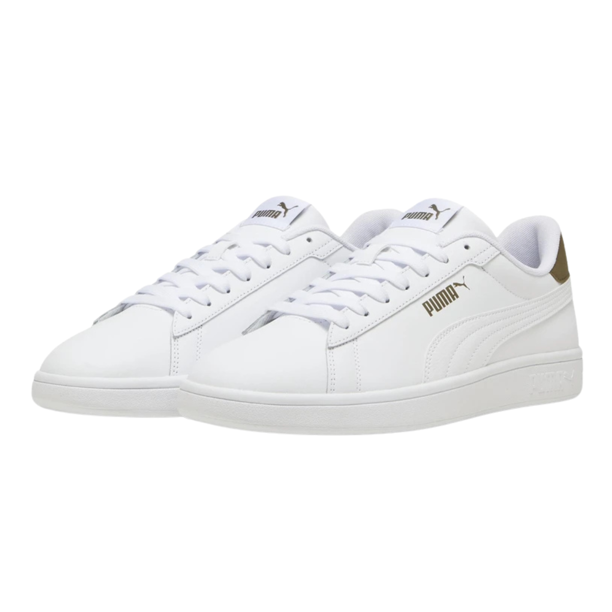 Tenis Puma Smash 3.0 L Casual Unisex - 39098721 Blanco / Café