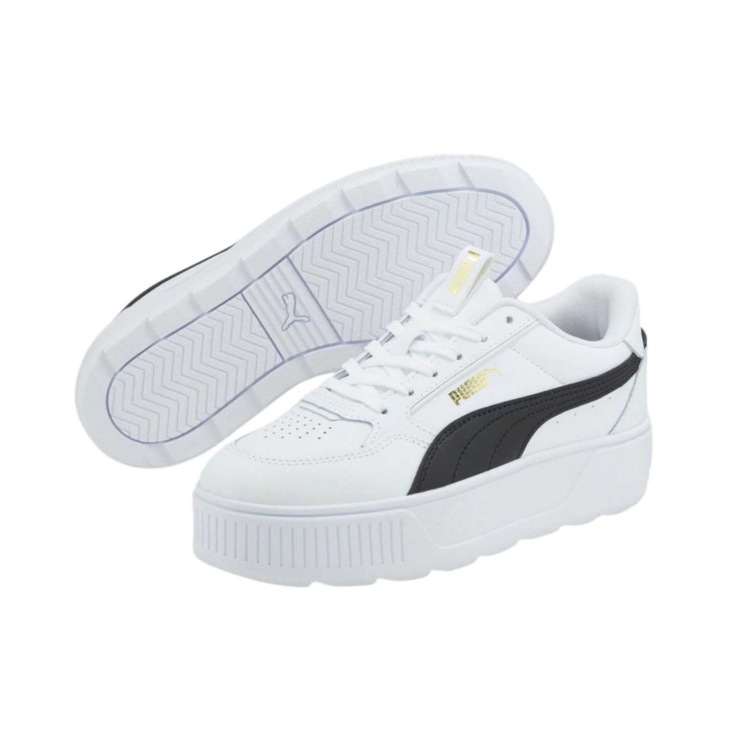 Tenis Puma Karmen Rebelle Chunky Mujer - 38721202 Blanco / Negro Plataforma