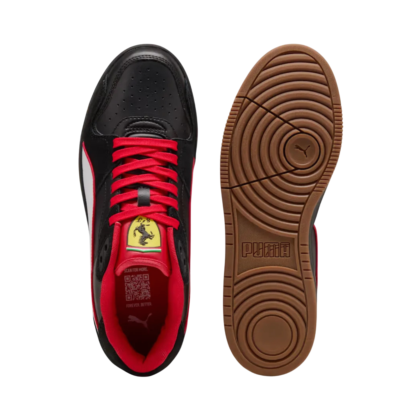 Tenis Puma Ferrari Rbd Low Hombre 30891201 Negros Casuales