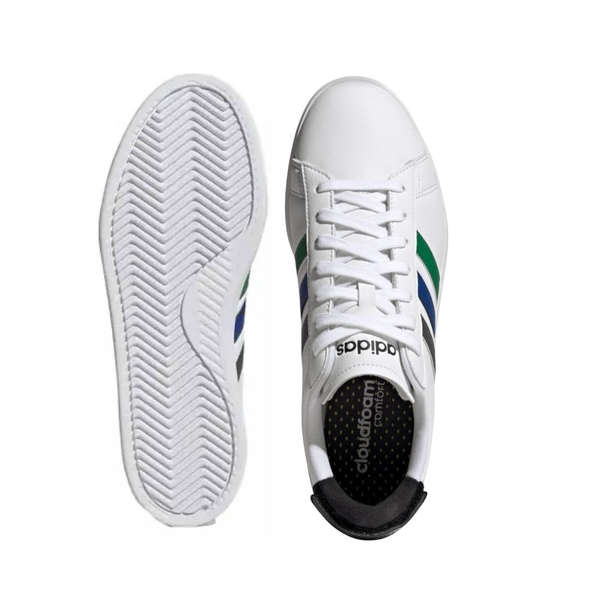 Tenis Adidas Unisex Grand Court 2.0 - GW7172  Blanco/Azul