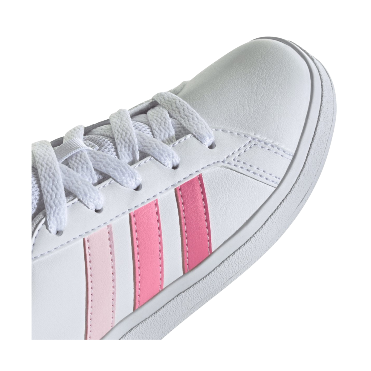 Tenis Adidas Grand Court 2.0 K Para Mujer  -  IG0440  Blanco/Rosa