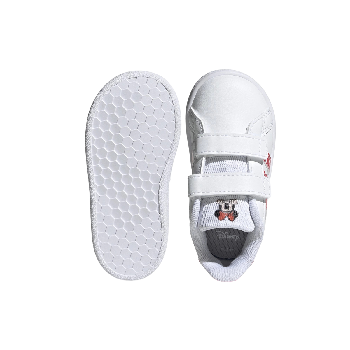 Tenis Grand Court MM CF Infantil- GY8011 Blanco/Rojo