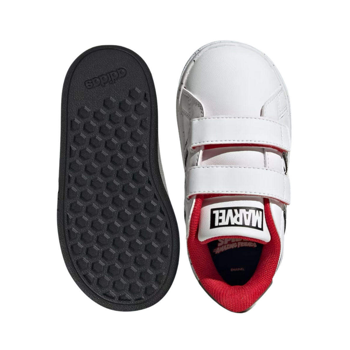 Tenis Grand Court Spider-man Infantil - IF9893 Blanco