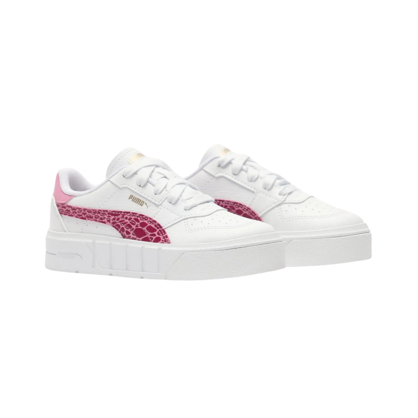 Tenis Puma Cali Court Animal Print Mujer - 39556103 Blanco / Rosa