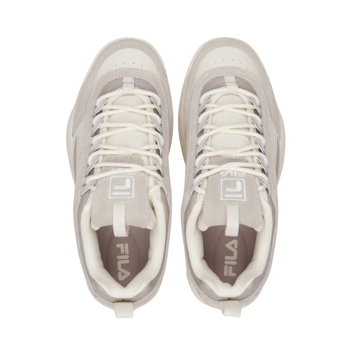 Tenis Fila Disruptor Ii Premium Mujer - 5xm02505101 Beige Chuncky Moda Urbana