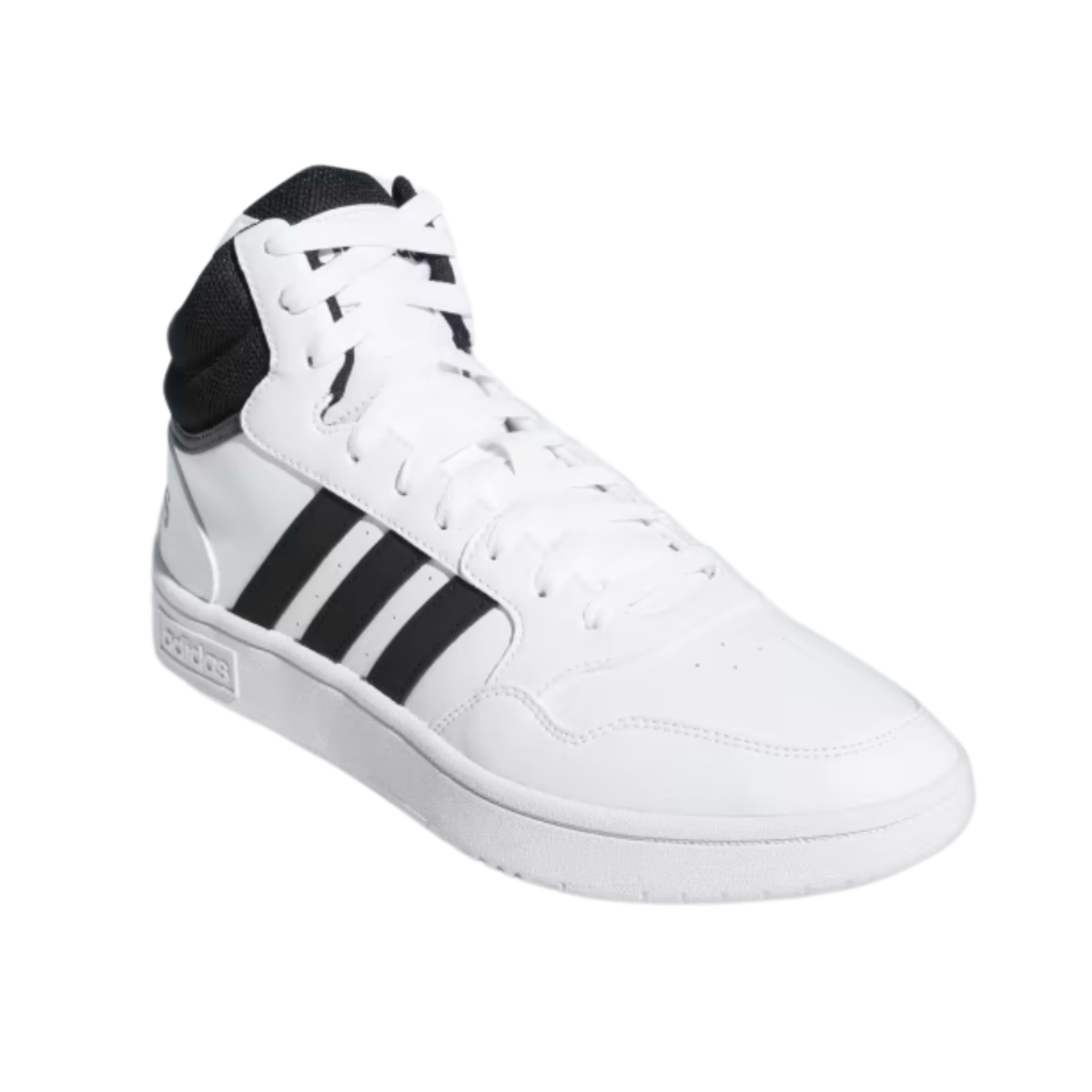 Tenis Adidas Hoops 3.0 Mid  Unisex - GW3019 Blanco/Negro