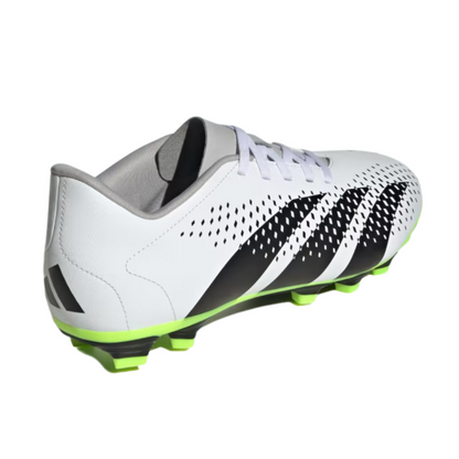 Tenis Adidas Predator Accuracy .4 FxG  Para Futbol - GZ0013 Blanco/Negro/Verde