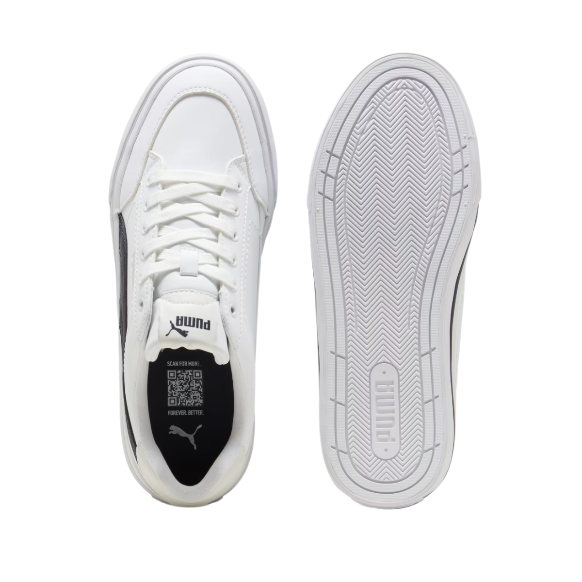Tenis Puma Court Classic Unisex - 39756809 Casuales Blancos