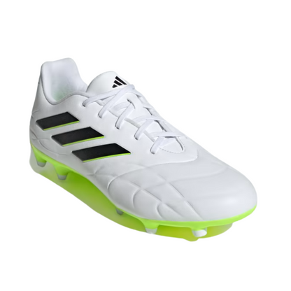 Tenis Adidas Copa Pure .3 FG Para Futbol- HQ8984 Blanco/Verde