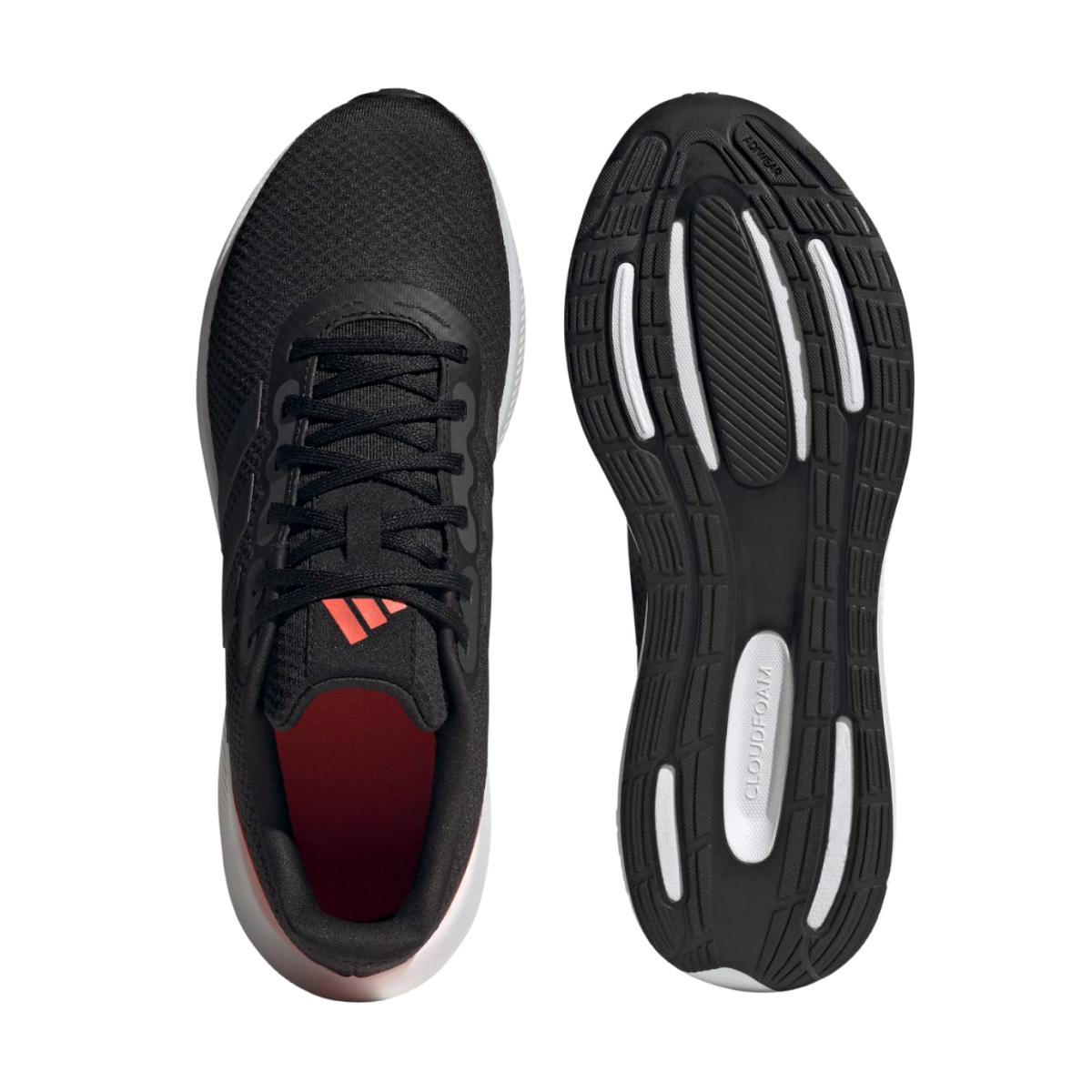 Tenis Adidas Runfalcon 3.0 Para Hombre - HP7550 Negro/Rojo