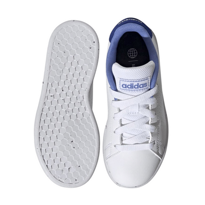 Tenis Adidas Advantage K Unisex- HO6160 Blanco/Azul