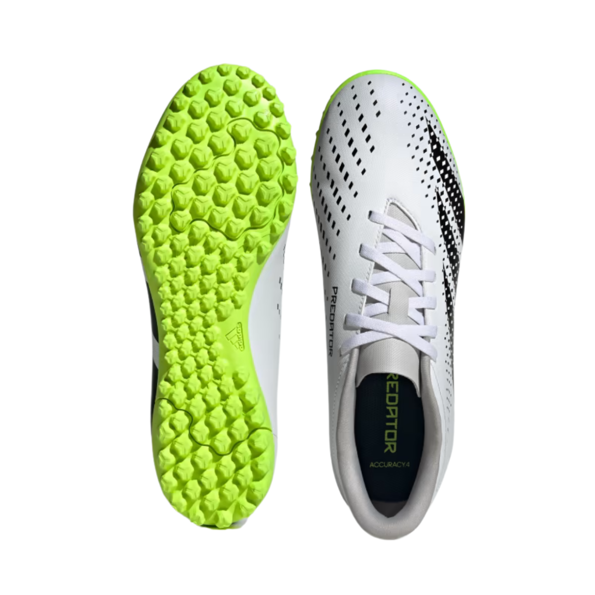 Tenis Adidas Predator Accuracy .4 TF Para Futbol - GY9995 Blanco Verde F